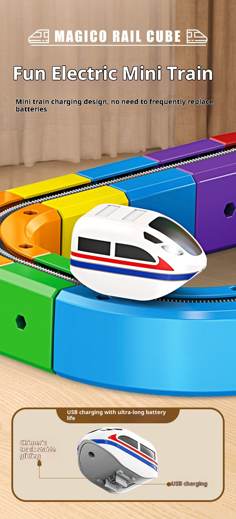 Magic Track Cube™ – 3D Electric Train Building Set for Kids