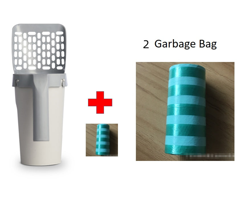 PawClean™ 2-in-1 Cat Litter Scoop With Built-In Waste Storage System