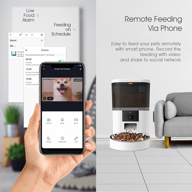 Feed & Watch™ Smart WiFi Pet Feeder With HD Camera