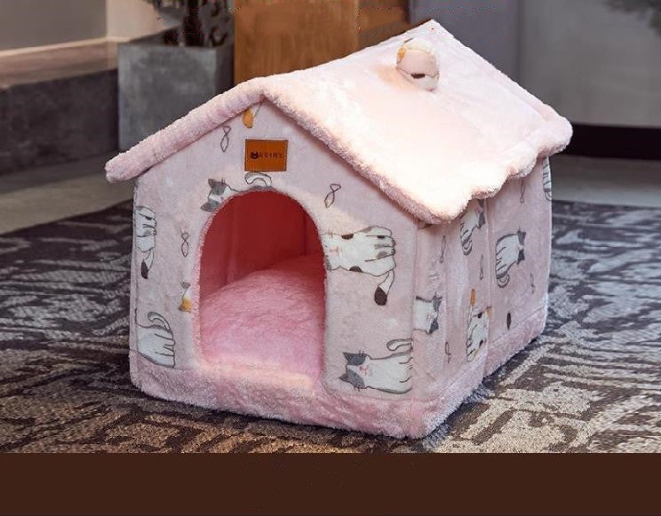 CloudPaws™ Luxury Foldable Pet House Bed For Cats & Dogs