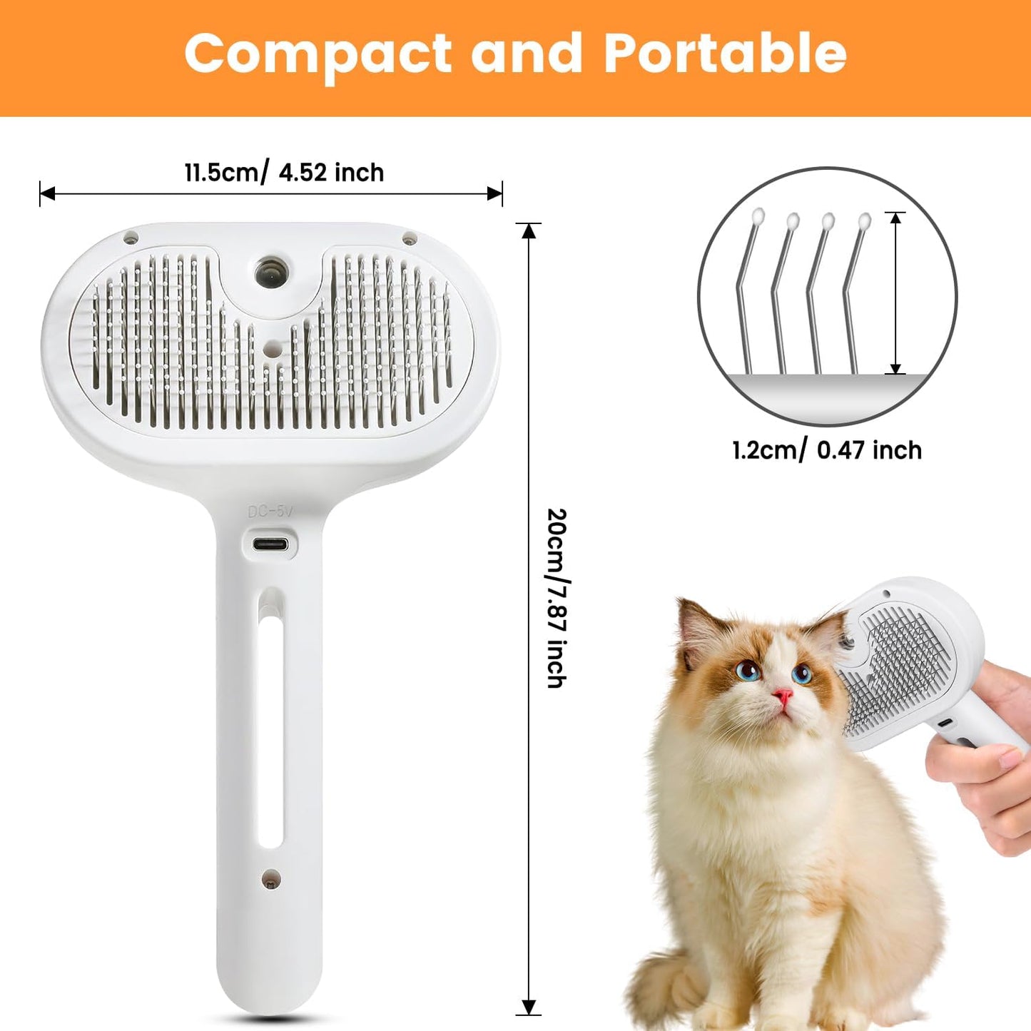 3-in-1 SteamPaw™ Grooming & Shedding Brush