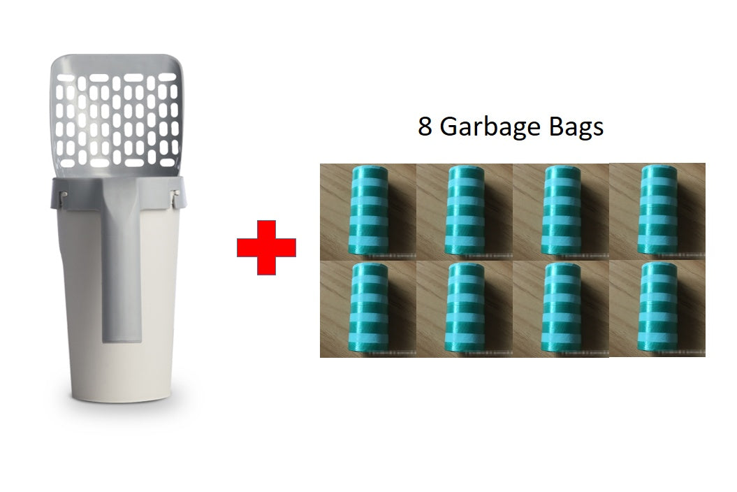 PawClean™ 2-in-1 Cat Litter Scoop With Built-In Waste Storage System