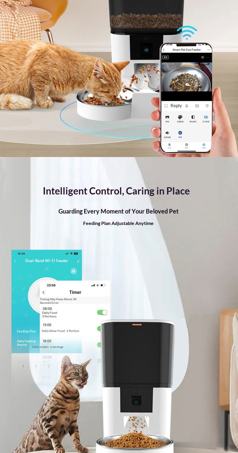 Feed & Watch™ Smart WiFi Pet Feeder With HD Camera