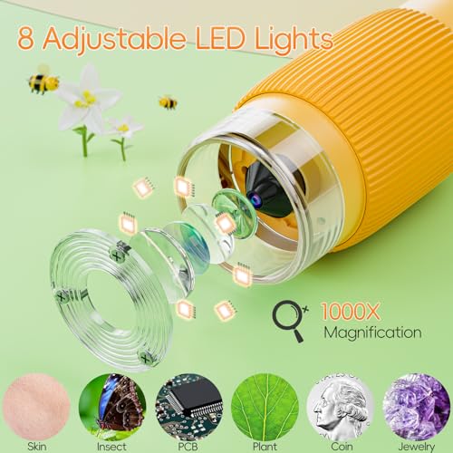 Kids Portable Digital Microscope-1000X STEM Learning Toy