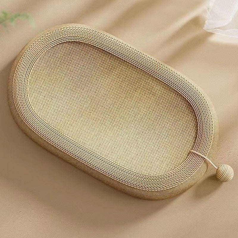 Oval Cat Scratcher Board Bed Kitten Scratching Pad Bowl Nest Activity Center