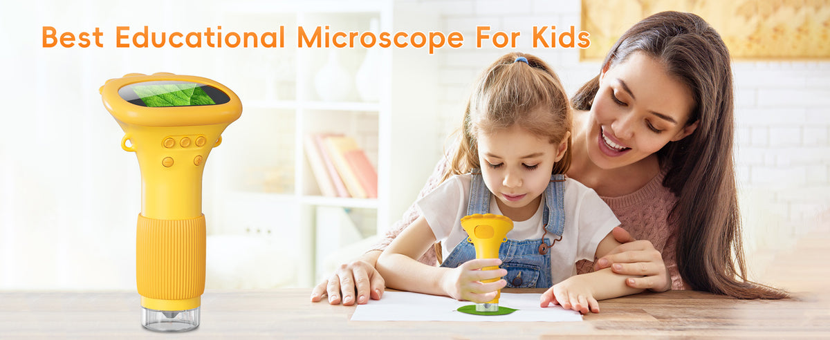 Kids Portable Digital Microscope-1000X STEM Learning Toy