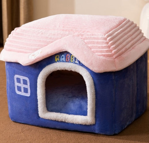 CloudPaws™ Luxury Foldable Pet House Bed For Cats & Dogs