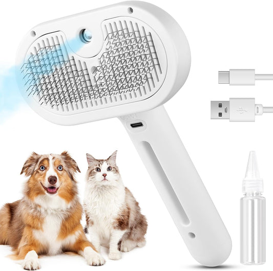 3-in-1 SteamPaw™ Grooming & Shedding Brush