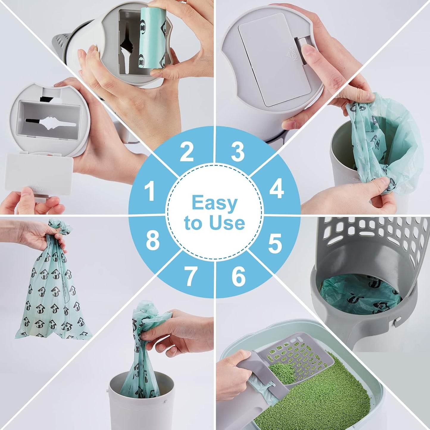 PawClean™ 2-in-1 Cat Litter Scoop With Built-In Waste Storage System