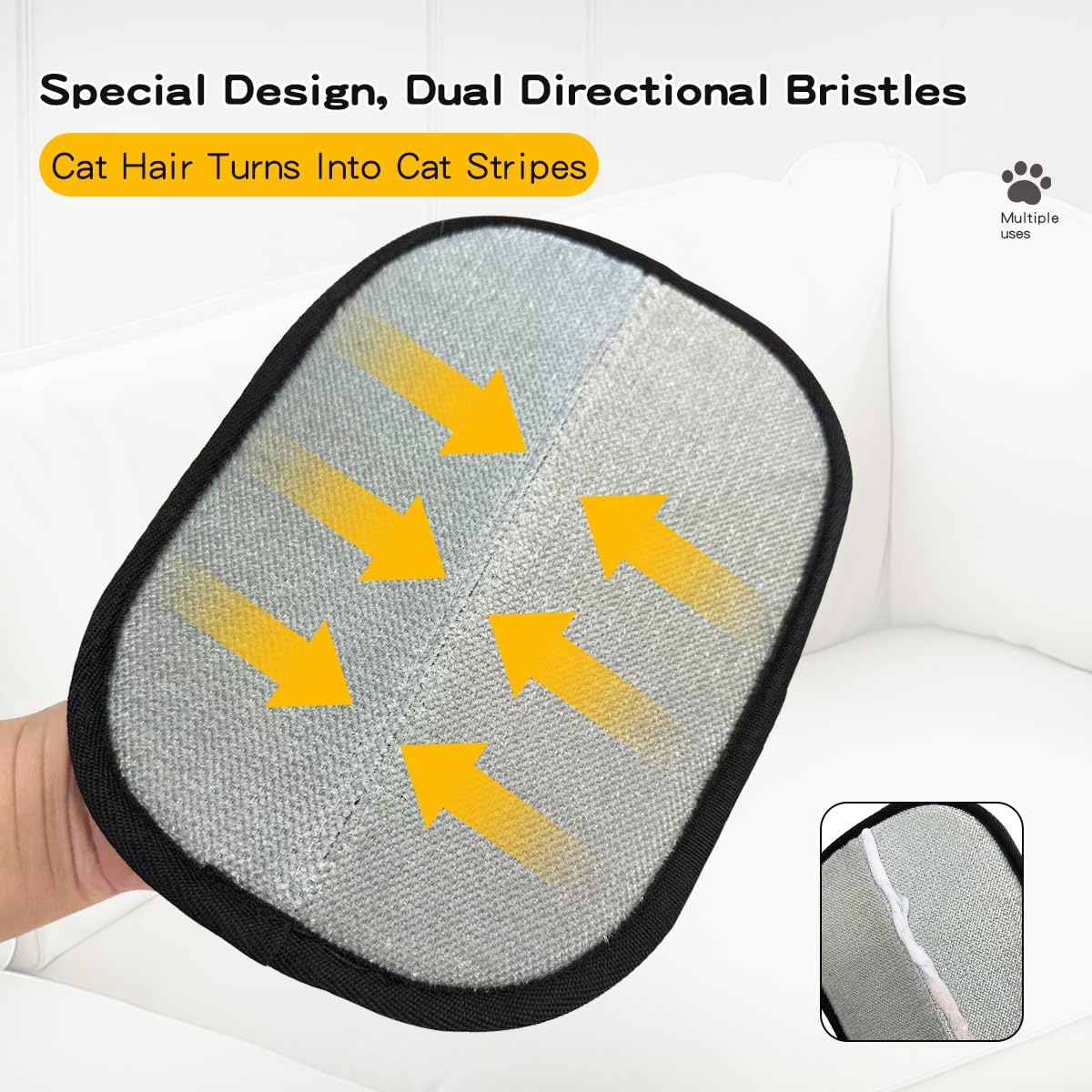 Finally… A Simple Way to Remove Pet Hair Without the Mess, Stress, or Sticky Rollers..Pet Hair Remover Glove