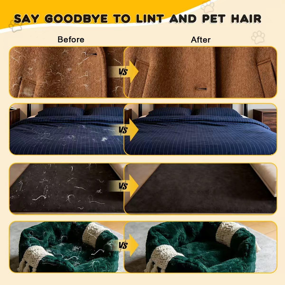 Finally… A Simple Way to Remove Pet Hair Without the Mess, Stress, or Sticky Rollers..Pet Hair Remover Glove