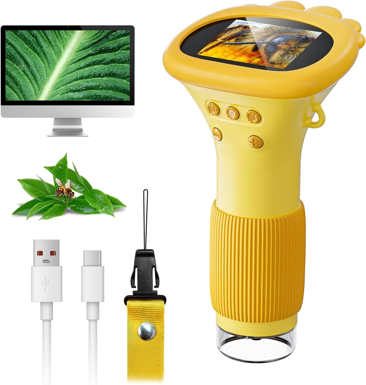 Kids Portable Digital Microscope-1000X STEM Learning Toy