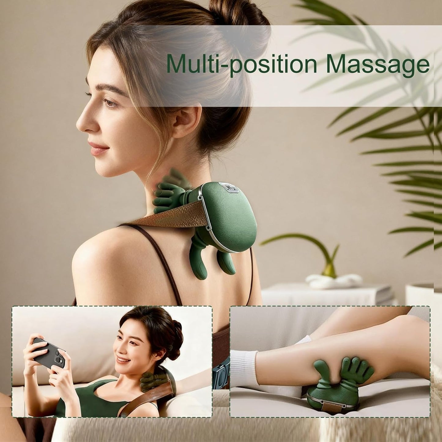 Melt Away Neck & Shoulder Tension in Minutes — Smart Deep-Kneading Massager