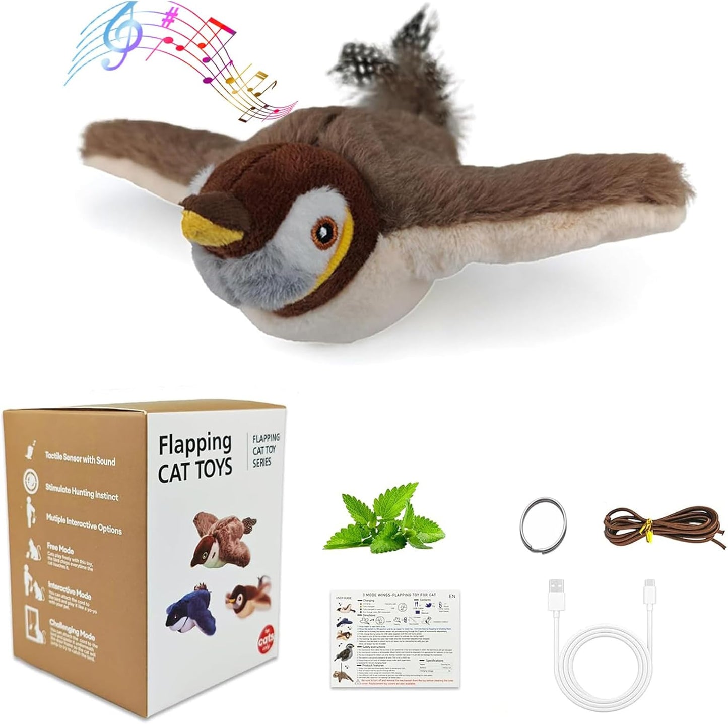 Keep Your Cat Active, Entertained & Out of Trouble — The Interactive Flying Bird Toy They Can’t Resist...Interactive Cat Toys, Bird