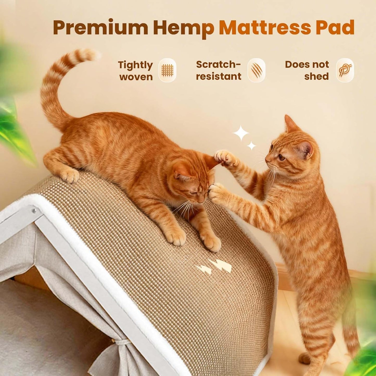 CozyPaw™ 2-In-1 Sisal Cat Scratcher House
