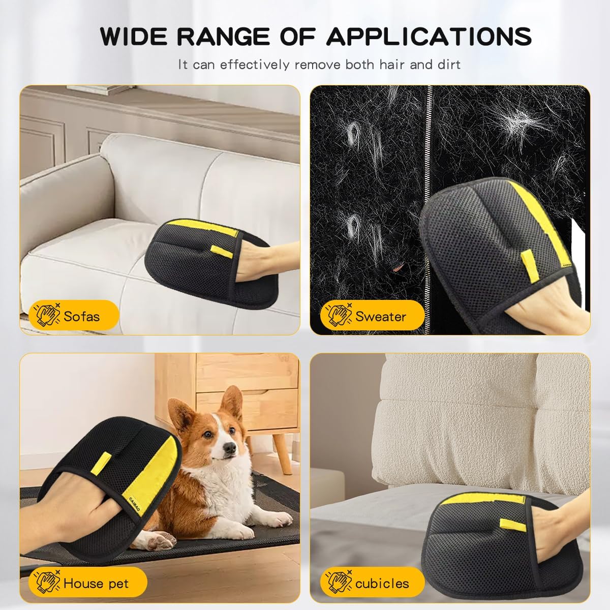Finally… A Simple Way to Remove Pet Hair Without the Mess, Stress, or Sticky Rollers..Pet Hair Remover Glove