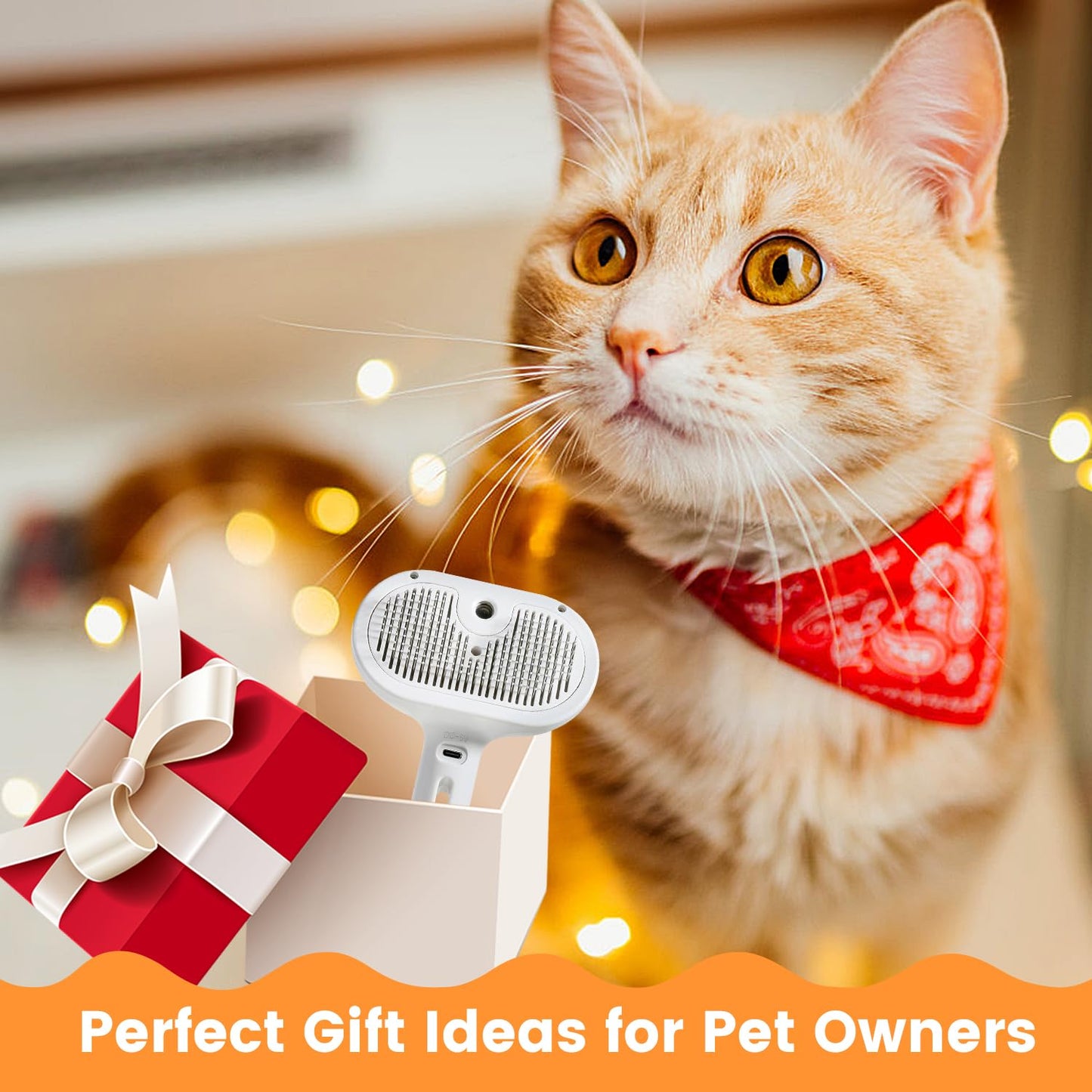 3-in-1 Self-Cleaning Steam Pet Brush The Effortless Way to Reduce Shedding & Keep Your Pet’s Coat Healthy
