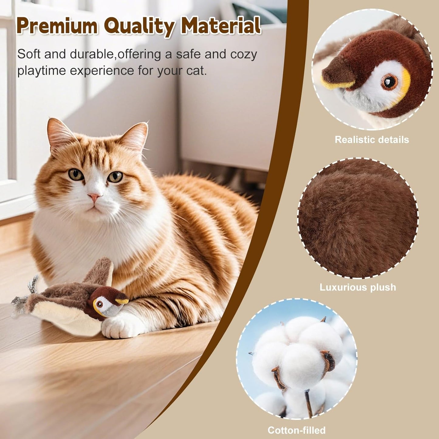 Keep Your Cat Active, Entertained & Out of Trouble — The Interactive Flying Bird Toy They Can’t Resist...Interactive Cat Toys, Bird