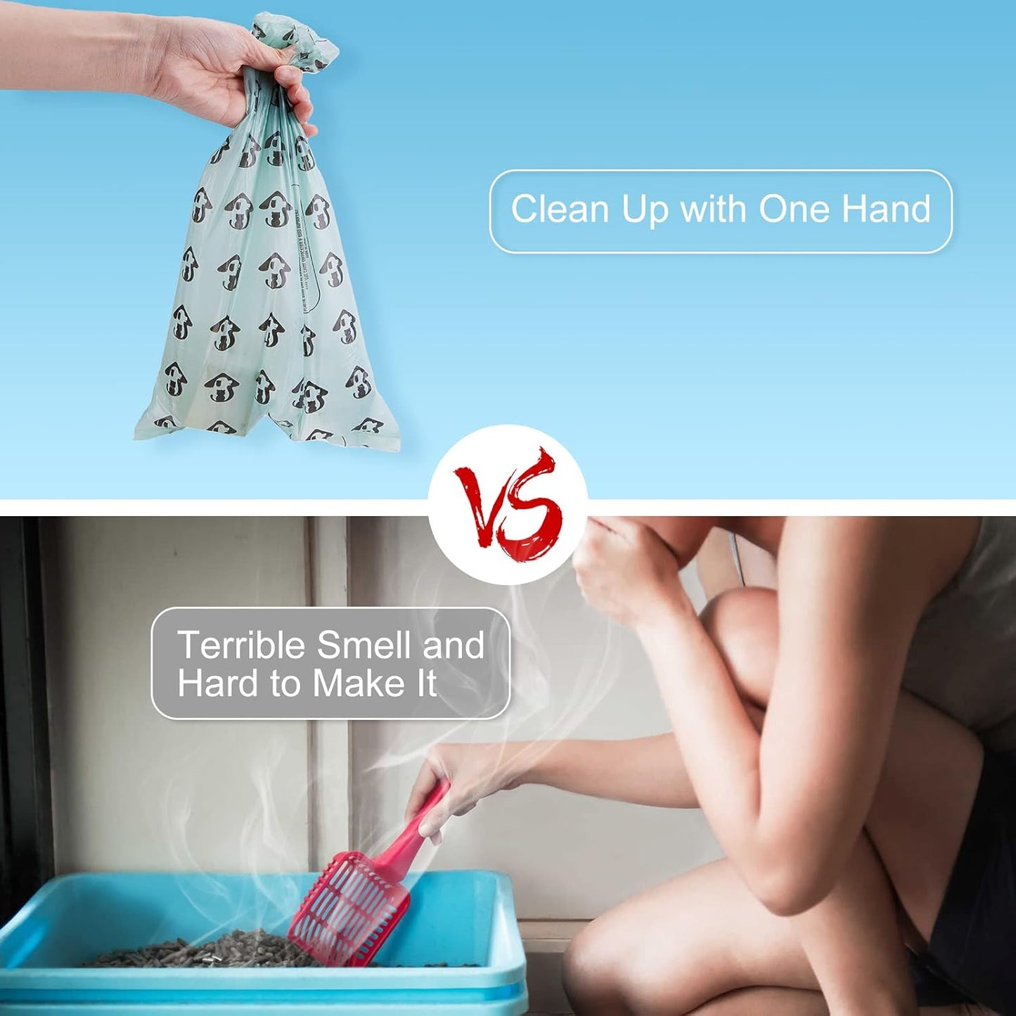 PawClean™ 2-in-1 Cat Litter Scoop With Built-In Waste Storage System