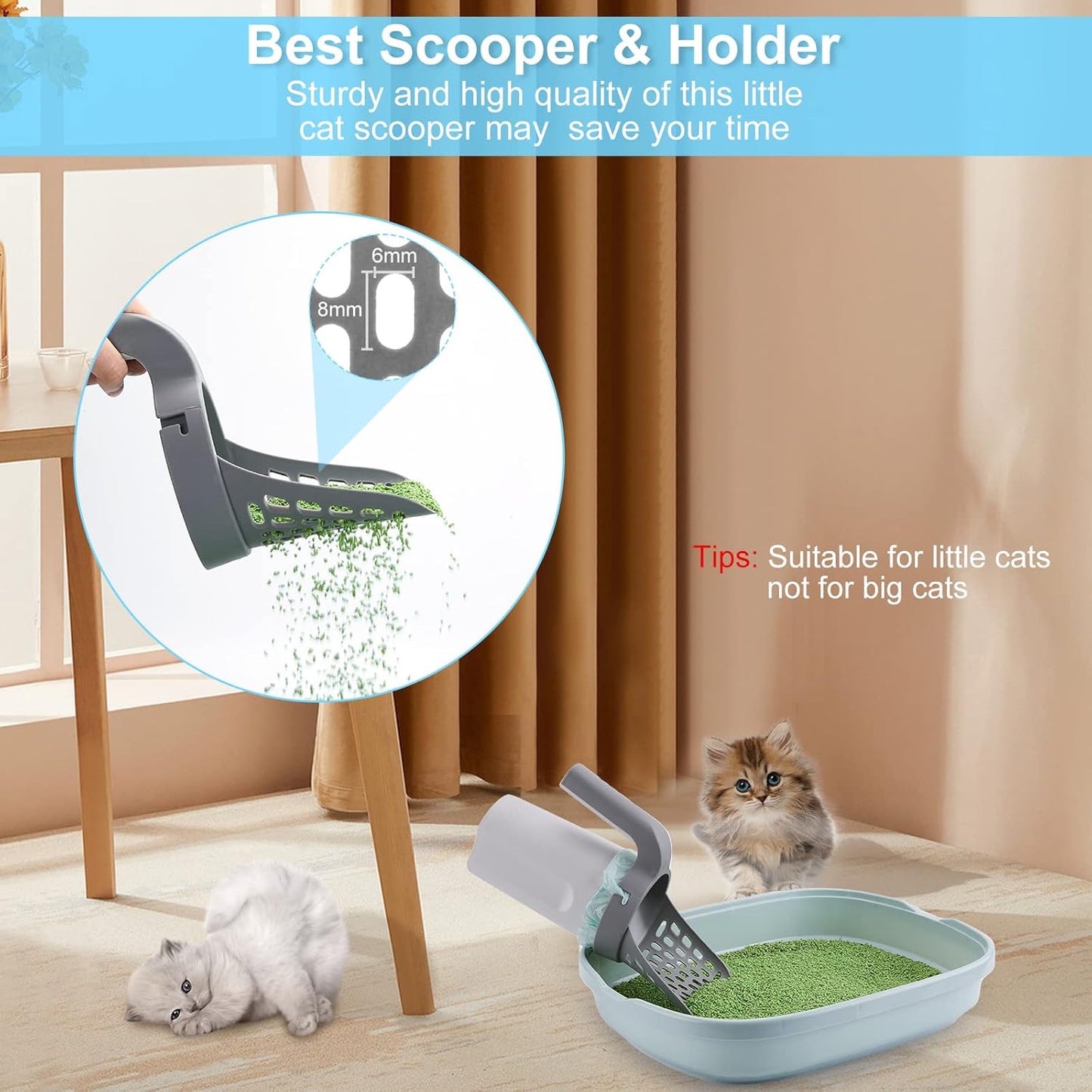 PawClean™ 2-in-1 Cat Litter Scoop With Built-In Waste Storage System