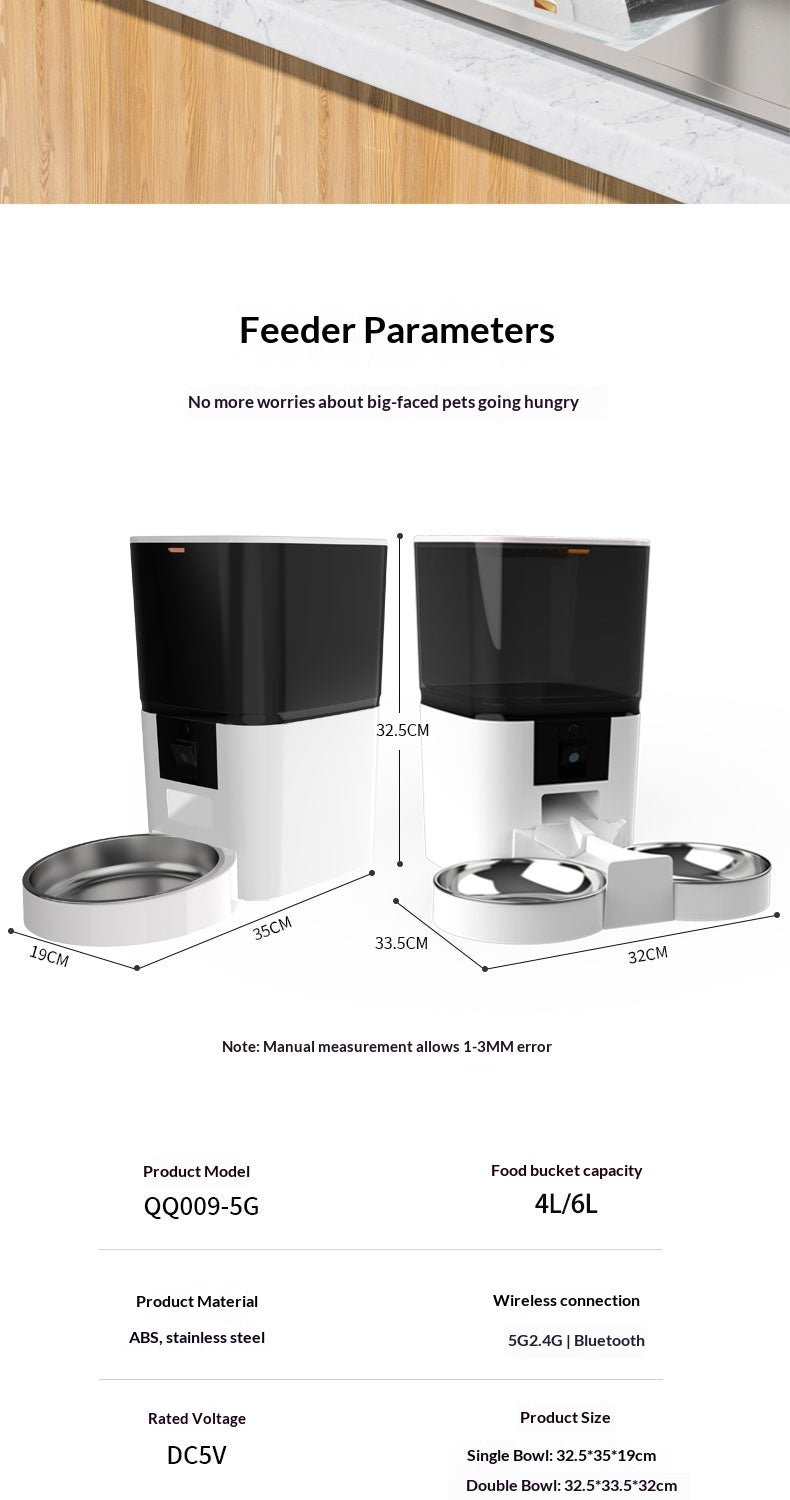 Feed & Watch™ Smart WiFi Pet Feeder With HD Camera