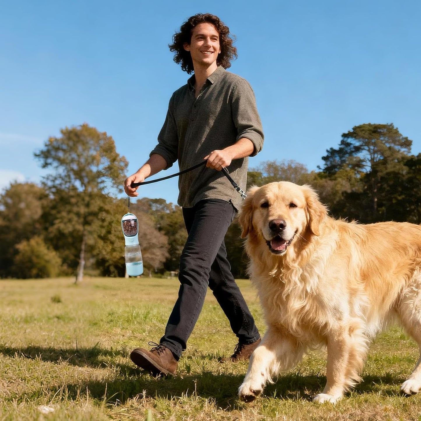 HydroPaw™ Portable Pet Water & Food Bottle