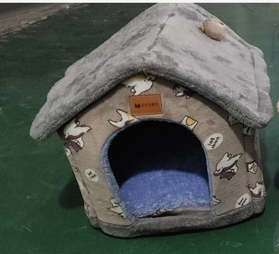 CloudPaws™ Luxury Foldable Pet House Bed For Cats & Dogs