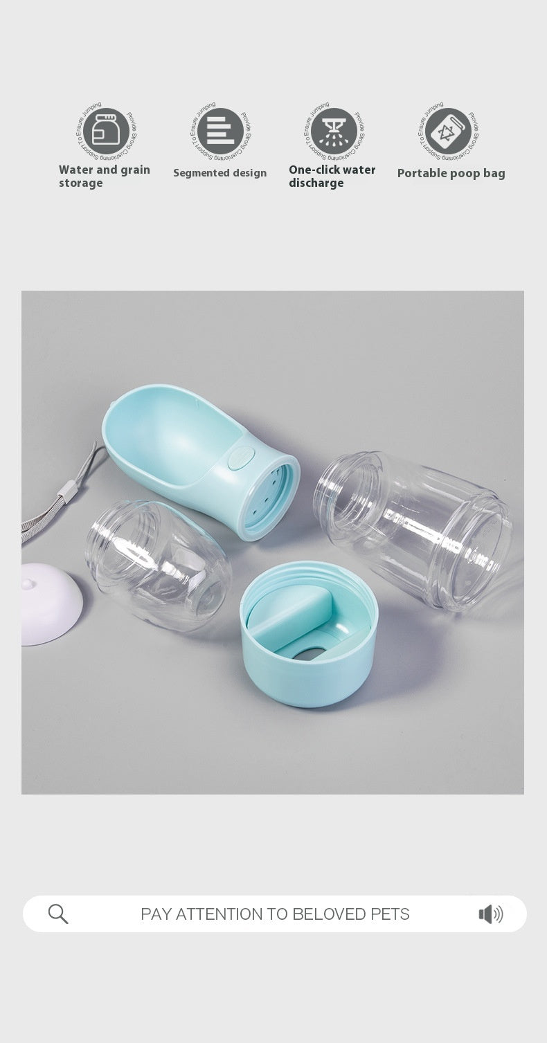 HydroPaw™ Portable Pet Water & Food Bottle