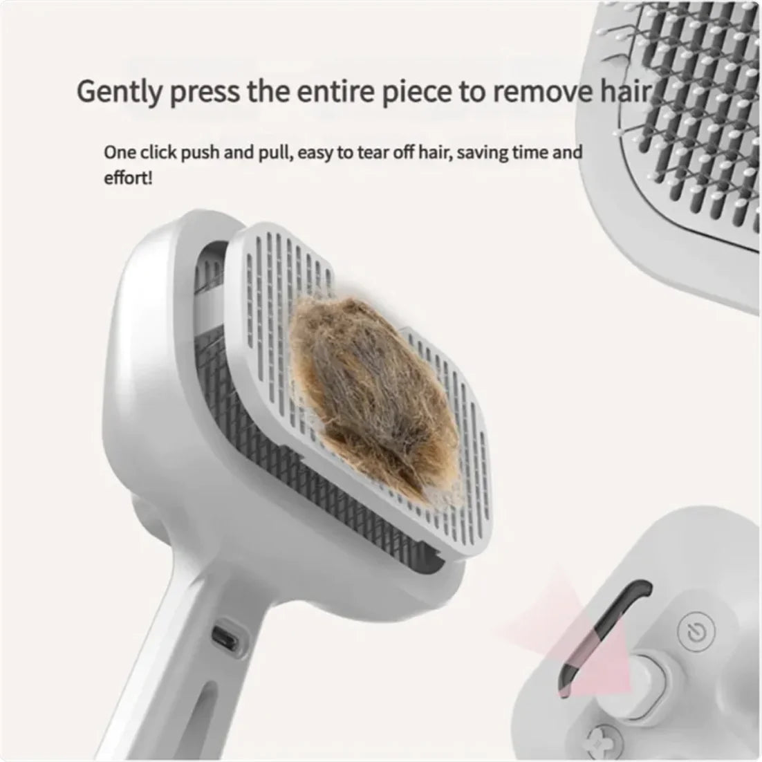 3-in-1 Self-Cleaning Steam Pet Brush The Effortless Way to Reduce Shedding & Keep Your Pet’s Coat Healthy