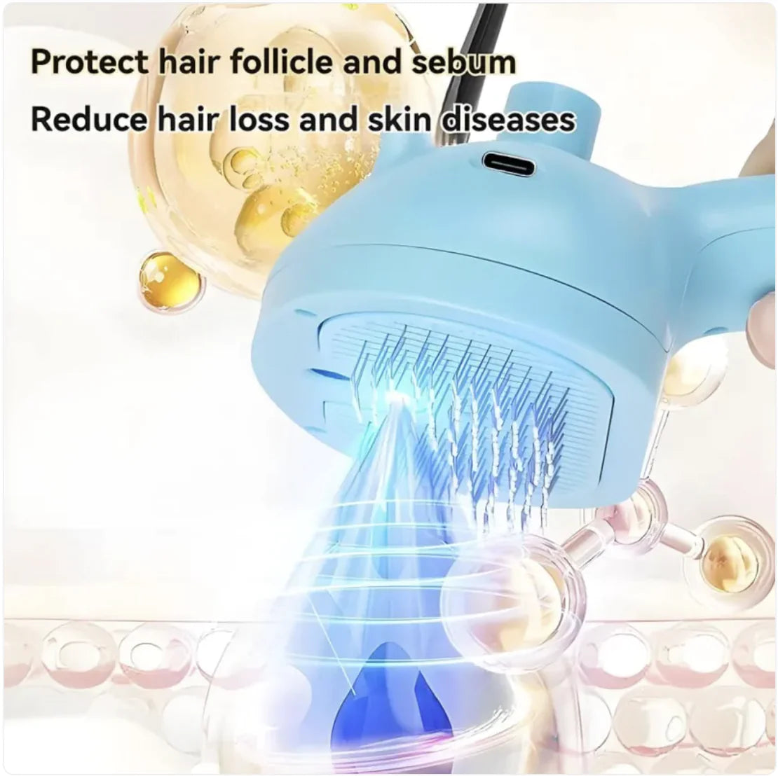 3-in-1 Self-Cleaning Steam Pet Brush The Effortless Way to Reduce Shedding & Keep Your Pet’s Coat Healthy