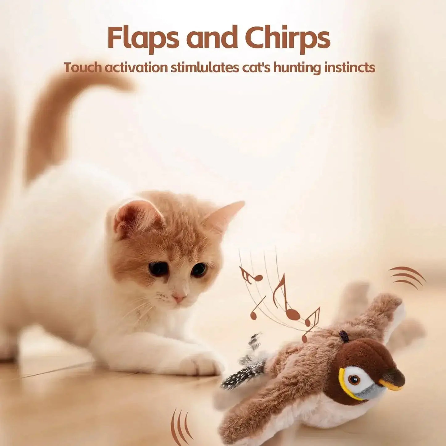 Keep Your Cat Active, Entertained & Out of Trouble — The Interactive Flying Bird Toy They Can’t Resist...Interactive Cat Toys, Bird