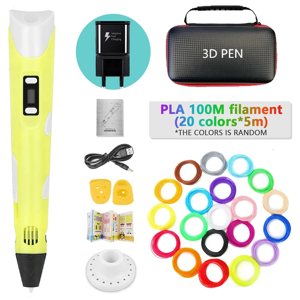 3D Creative Printing Pen for Kids™ Turn Ideas Into 3D Creations