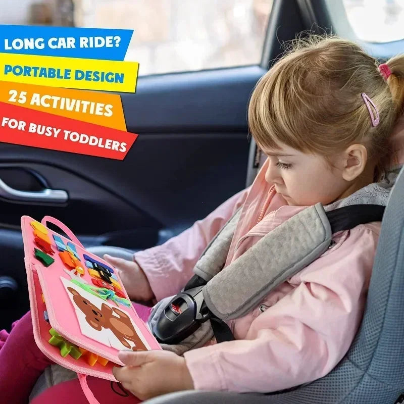 Montessori-Inspired Busy Book Learn, Explore & Grow Through Play