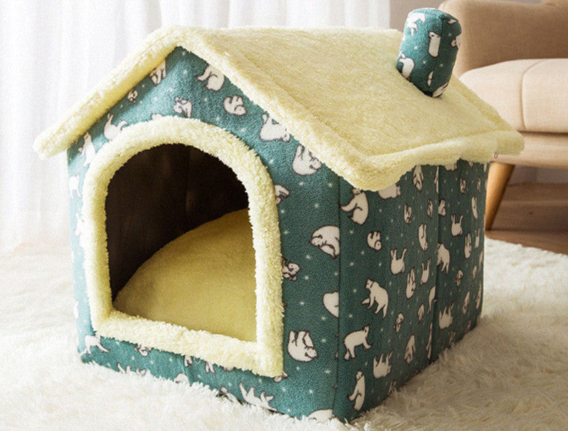 CloudPaws™ Luxury Foldable Pet House Bed For Cats & Dogs