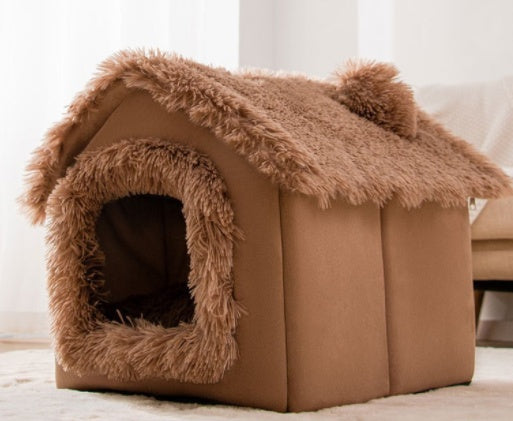 CloudPaws™ Luxury Foldable Pet House Bed For Cats & Dogs