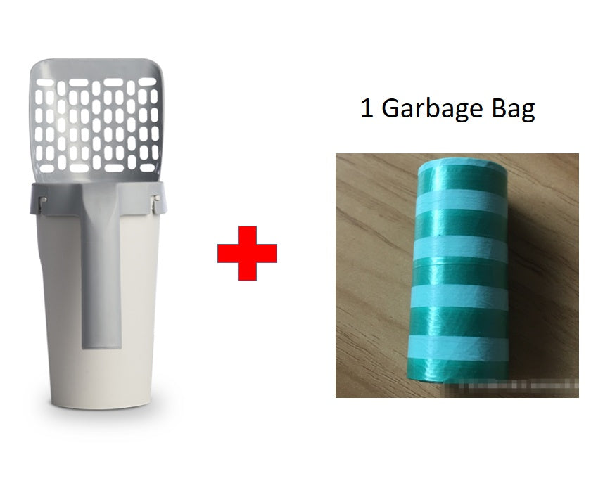 PawClean™ 2-in-1 Cat Litter Scoop With Built-In Waste Storage System
