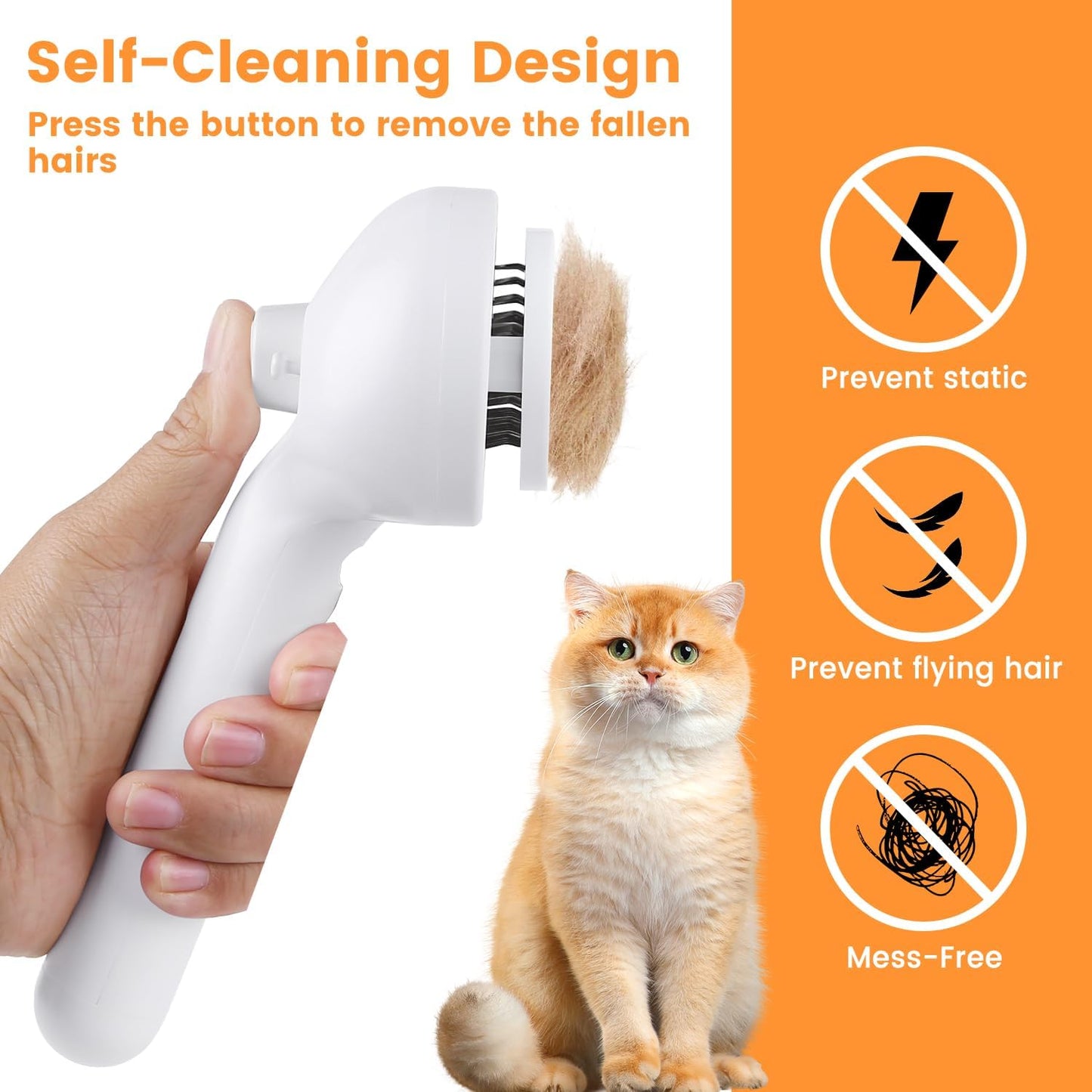 3-in-1 SteamPaw™ Grooming & Shedding Brush