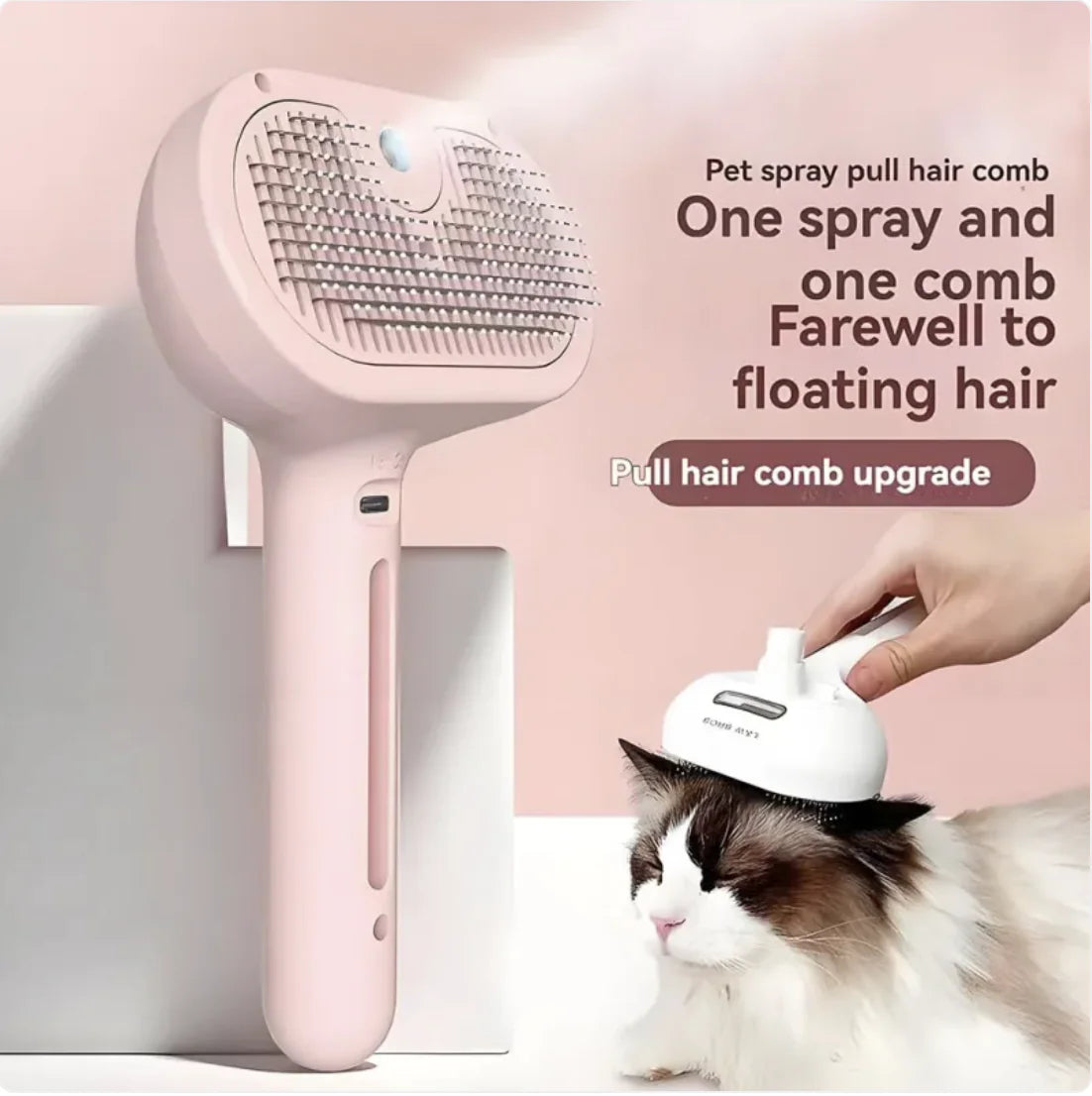 3-in-1 Self-Cleaning Steam Pet Brush The Effortless Way to Reduce Shedding & Keep Your Pet’s Coat Healthy