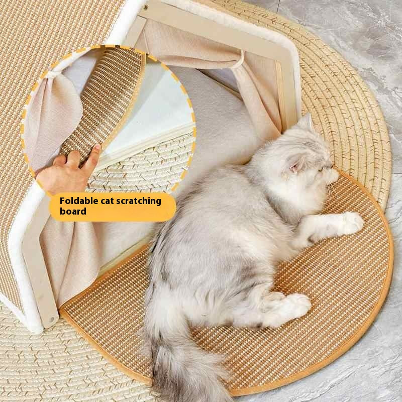 CozyPaw™ 2-In-1 Sisal Cat Scratcher House