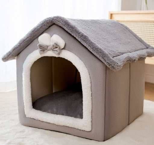 CloudPaws™ Luxury Foldable Pet House Bed For Cats & Dogs