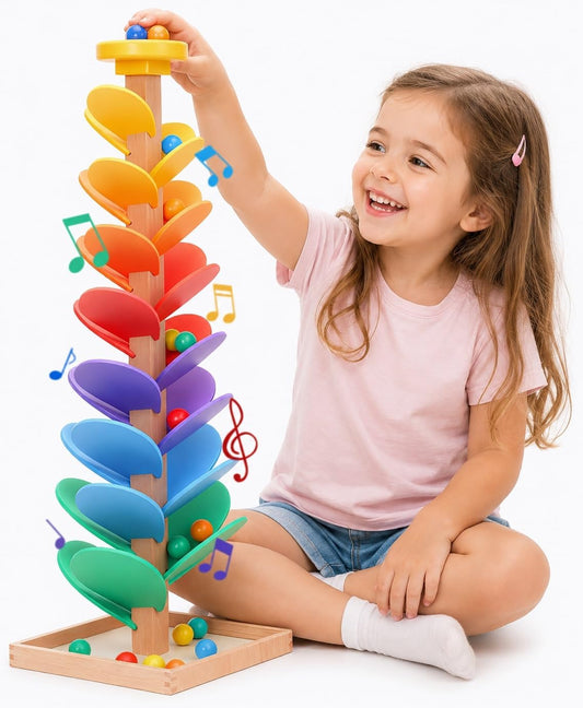 Wooden Rainbow Music Tree™– Screen-Free Musical Ball Run