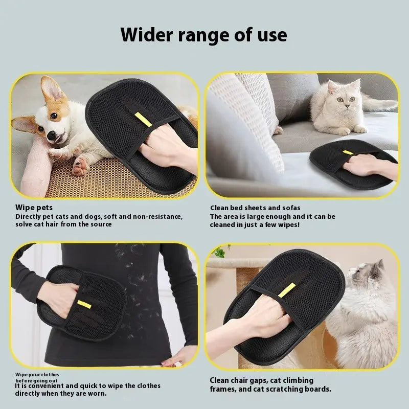 Finally… A Simple Way to Remove Pet Hair Without the Mess, Stress, or Sticky Rollers..Pet Hair Remover Glove